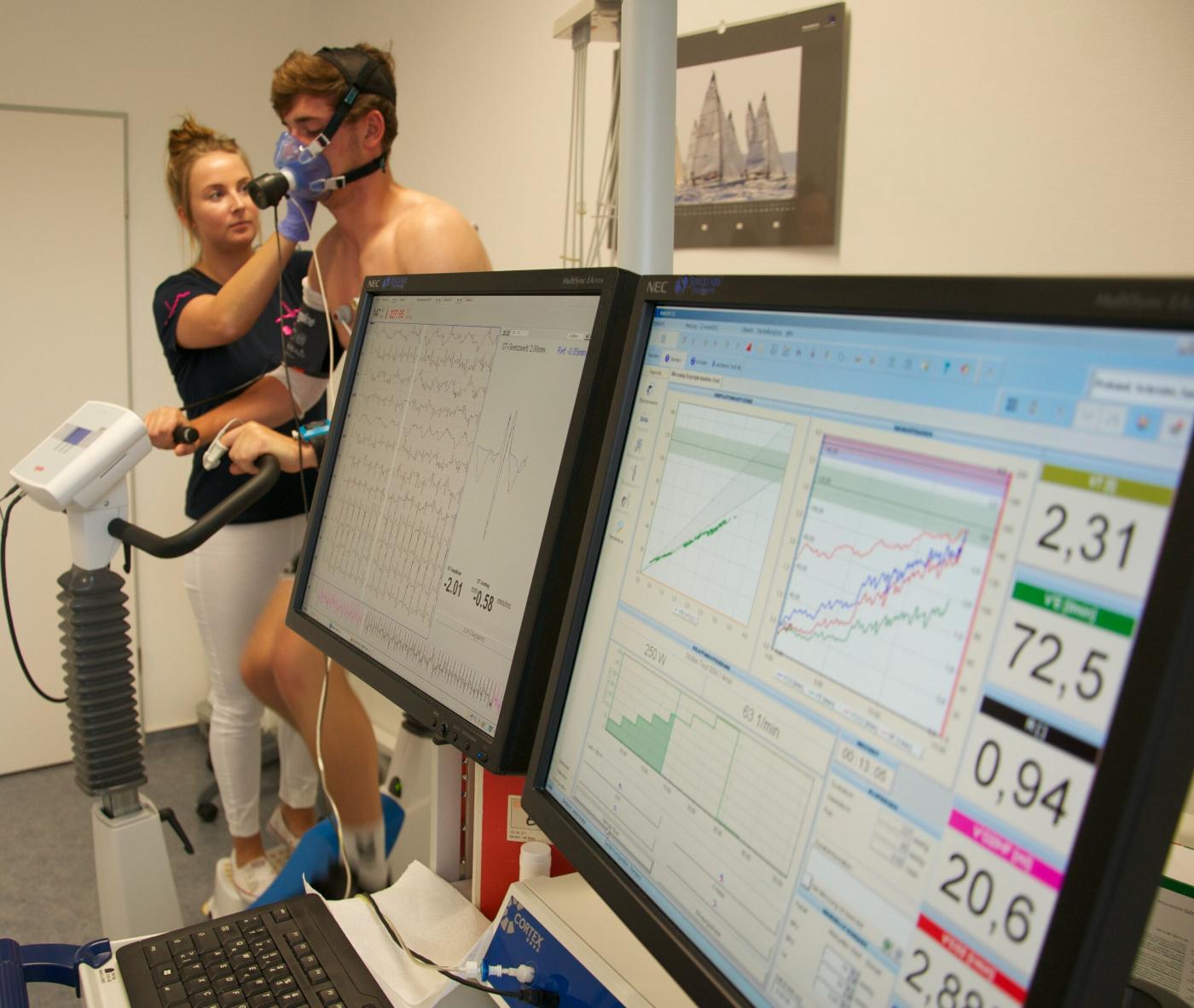Spiroergometrie mit Monitoren
